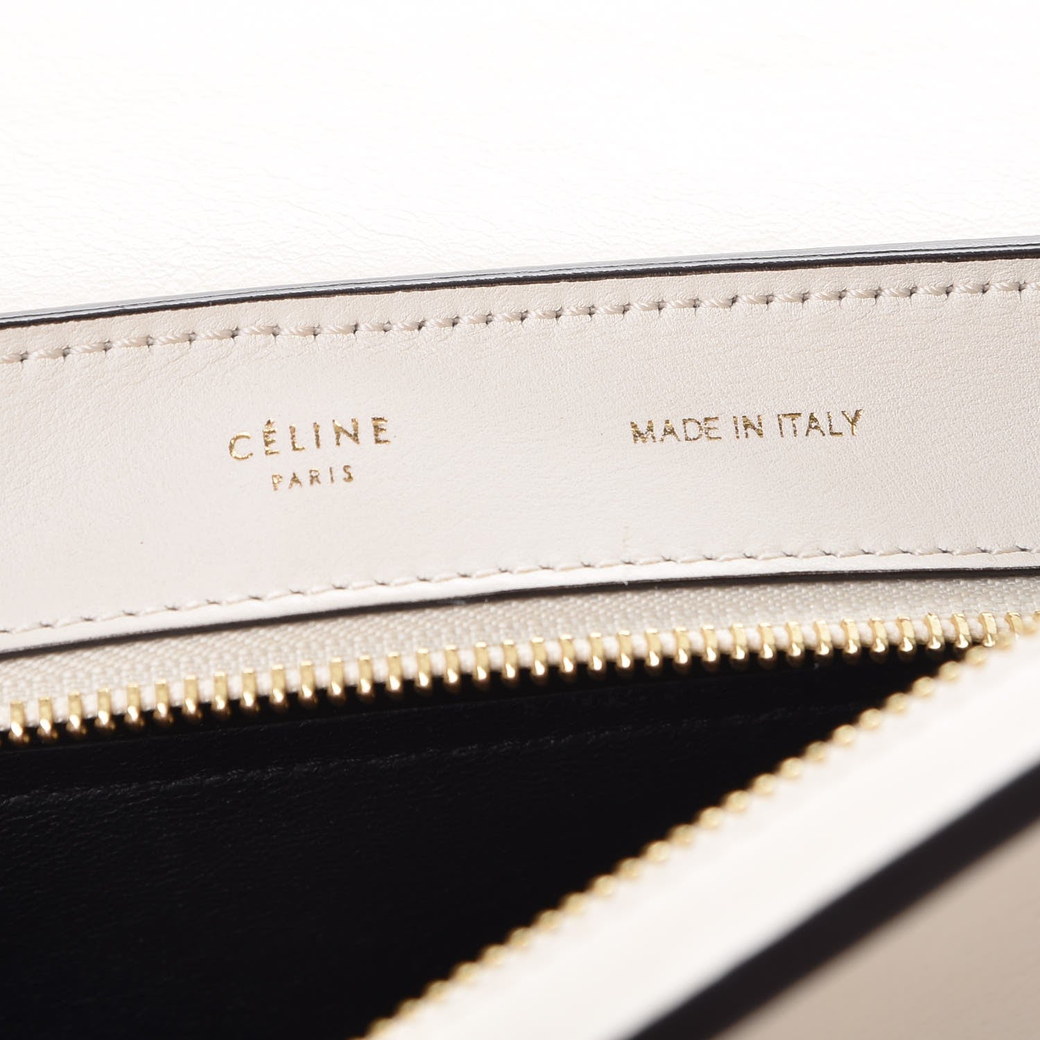 Celine Calfskin Suede Whipsnake Medium Trapeze Black White 6 of 22