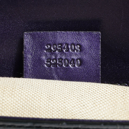 Gucci Shine Guccissima Large Emily Chain Shoulder Bag Melanzana 8 of 8