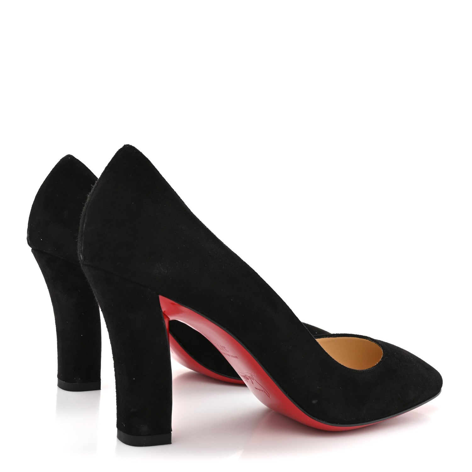 Christian Louboutin Veau Velours Viva 85 Pumps 37.5 Black 5 of 9