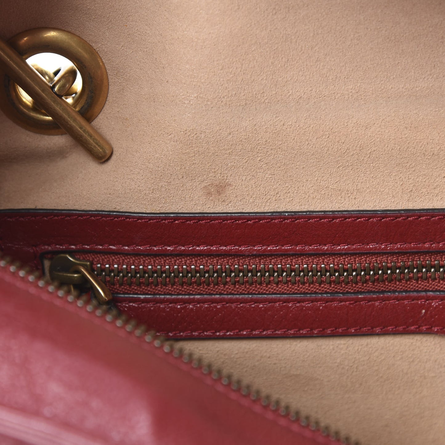 Azalea Calfskin Matelasse Medium GG Marmont Slim Tote Romantic Cerise