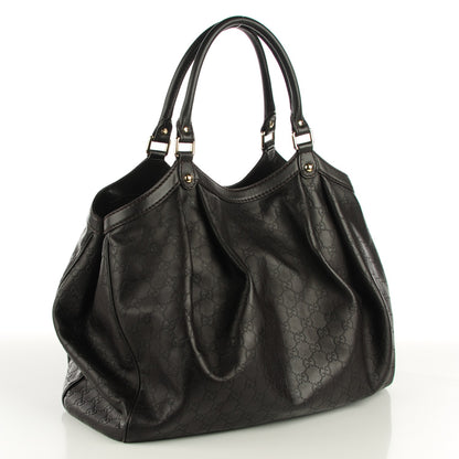 Gucci Guccissima Vitello Tender Large Sukey Tote Testa di Moro 3 of 7