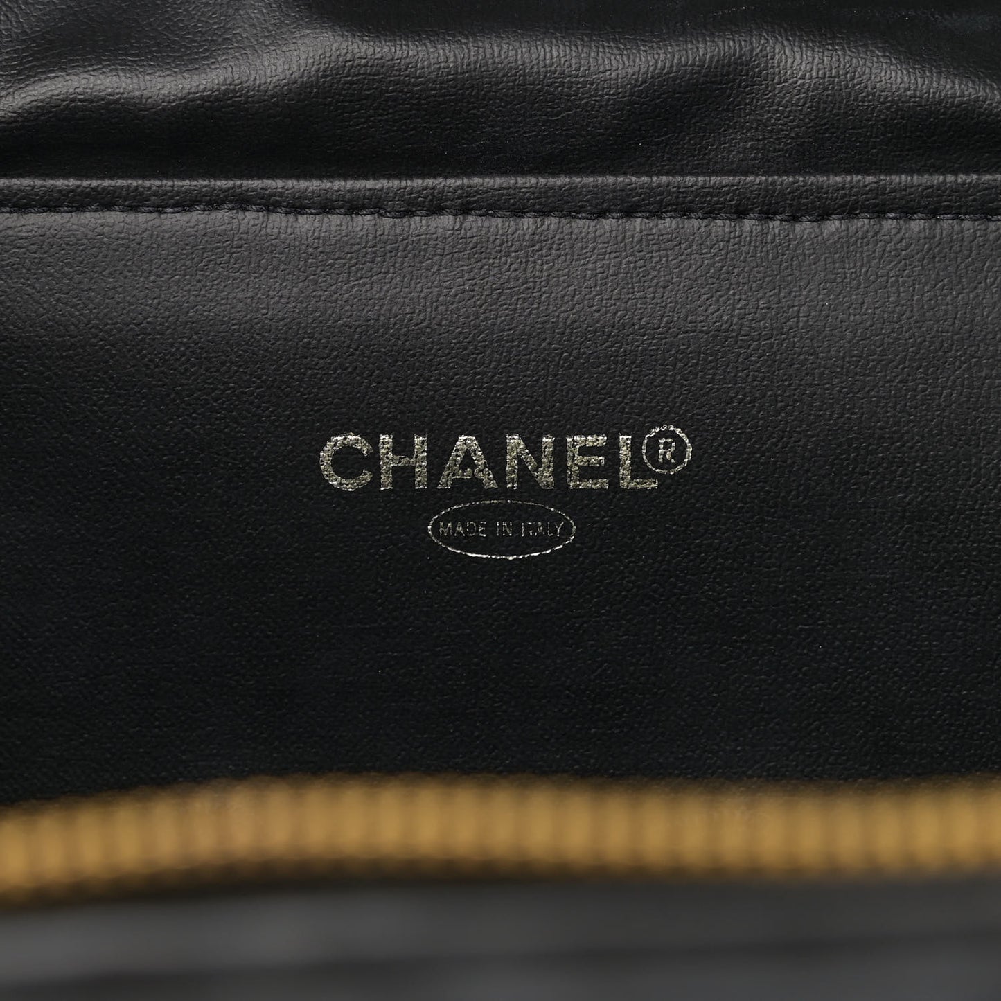 Lambskin Quilted Vanity Black