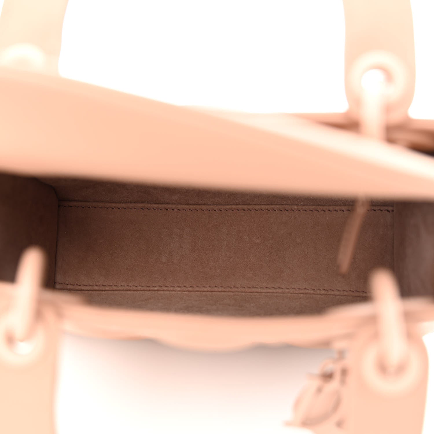 Christian Dior Ultra Matte Calfskin Cannage Mini Lady Dior Light Beige 5 of 11