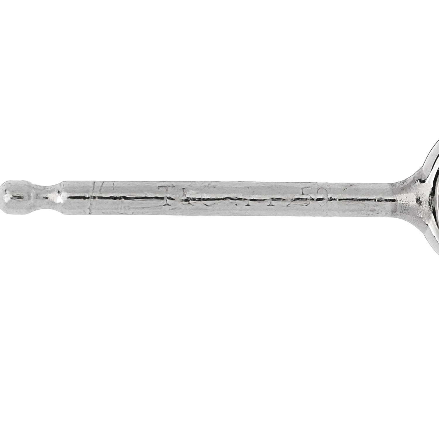 Tiffany Platinum Diamond .34ctw Elsa Peretti Diamonds By The Yard Earrings 5 of 6