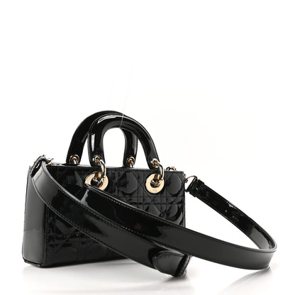 Christian Dior Patent Cannage Small Lady D-Joy Black 3 of 10