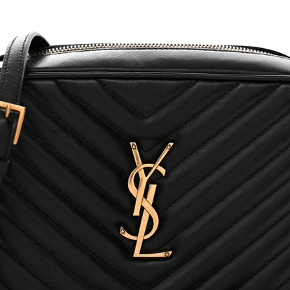 Saint Laurent Calfskin Matelasse Monogram Lou Camera Bag Black 9 of 12
