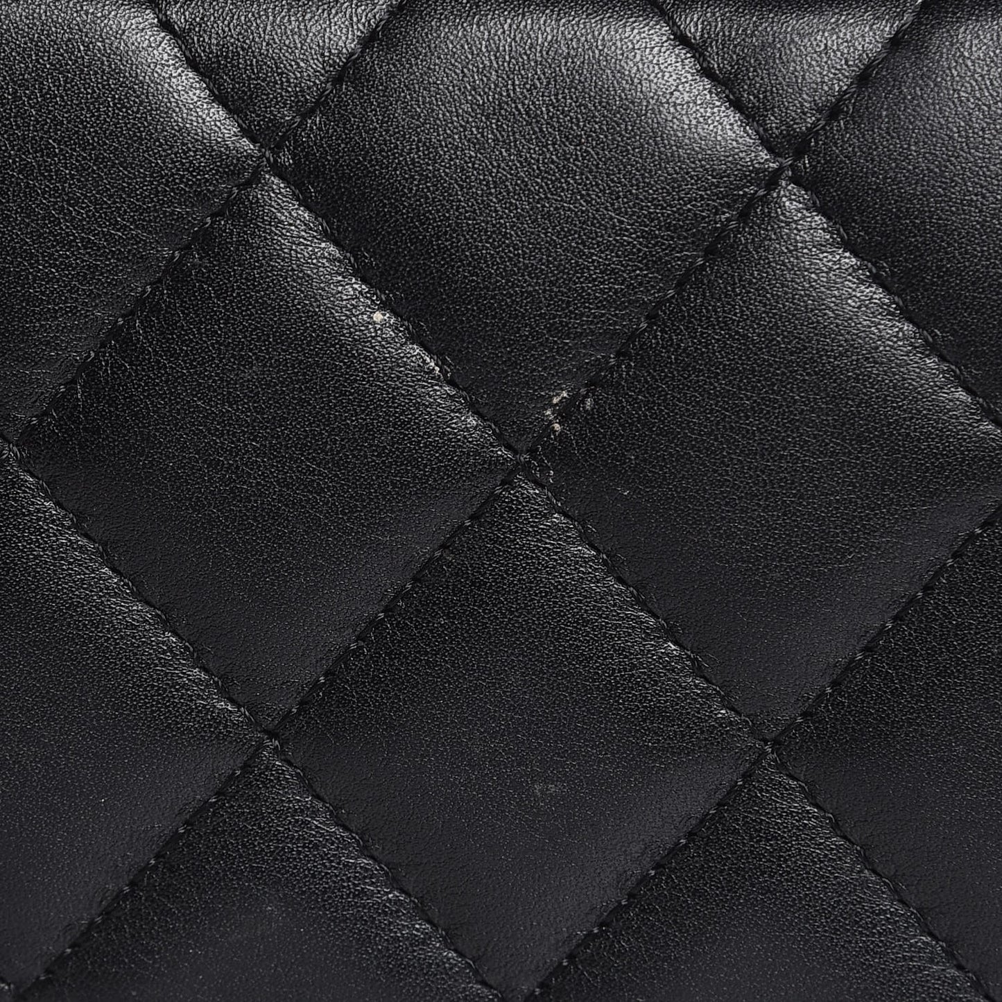Calfskin Quilted Large Cambon Bowler Black