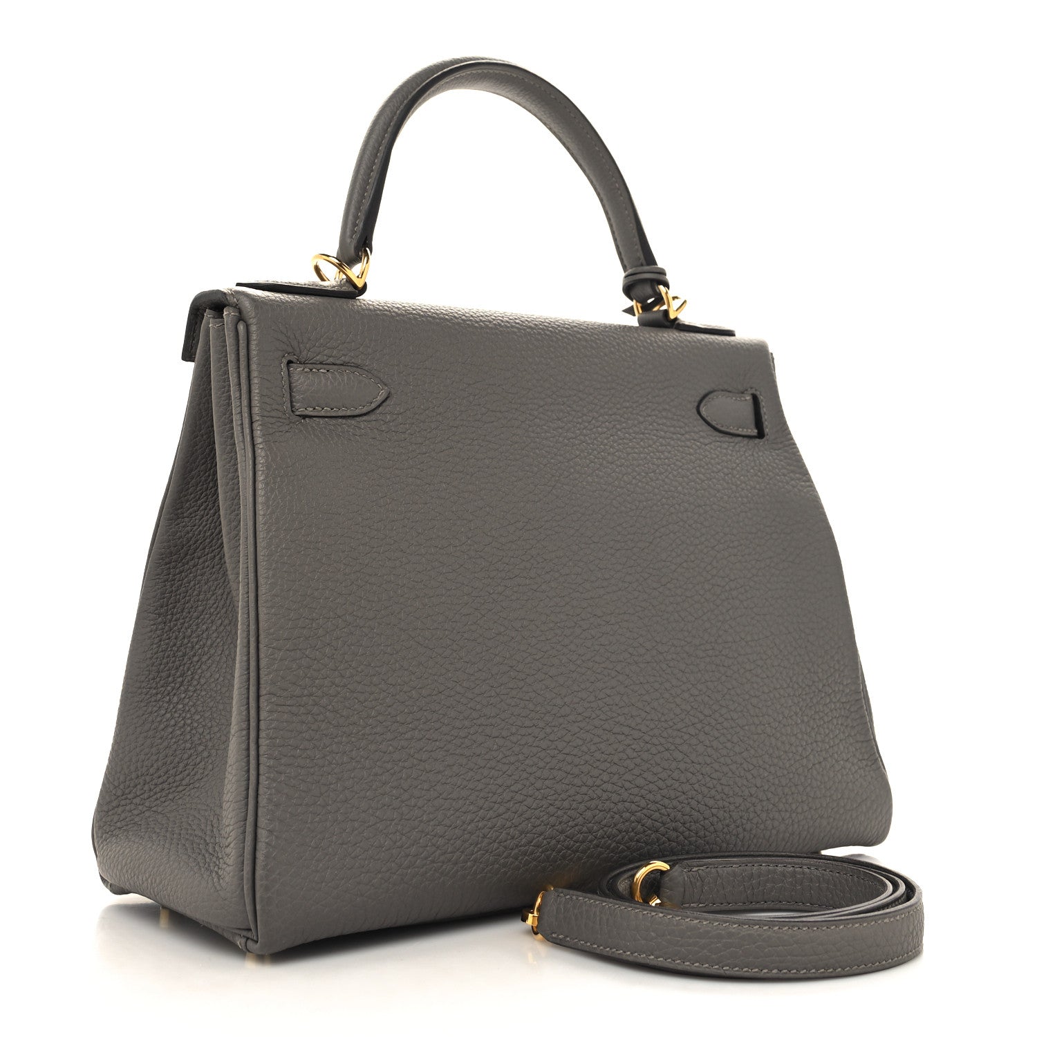Hermes Togo Kelly Retourne 28 Gris Meyer 3 of 11