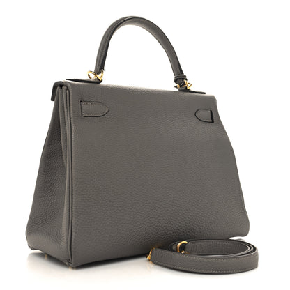 Hermes Togo Kelly Retourne 28 Gris Meyer 3 of 11