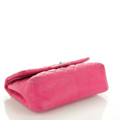 Chanel Iridescent Caviar Quilted Jumbo Double Flap Pink 5 of 21