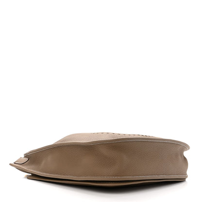 Hermes Taurillon Clemence Evelyne III GM Etoupe 4 of 10