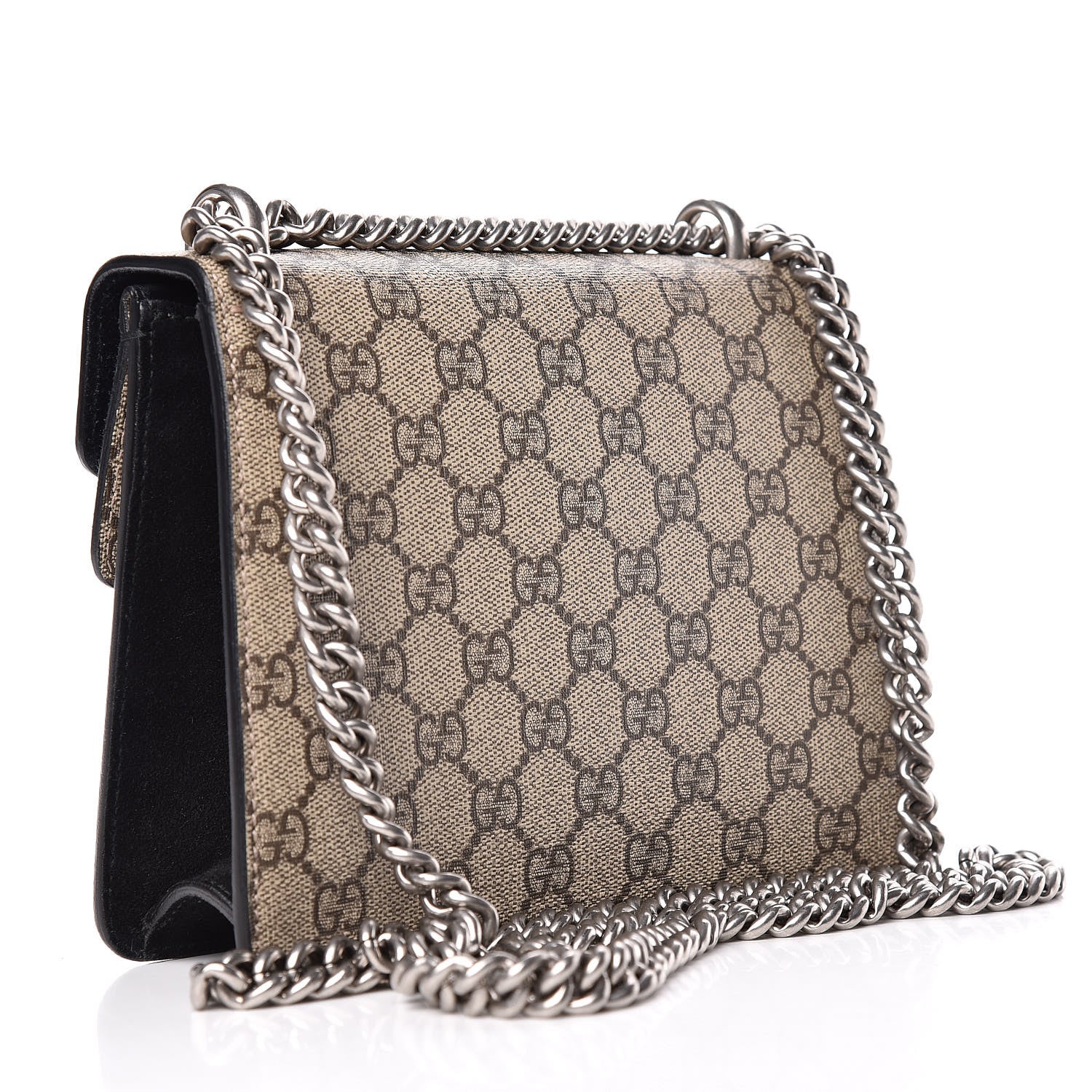 Gucci GG Supreme Monogram Mini Dionysus Shoulder Bag Black 3 of 13