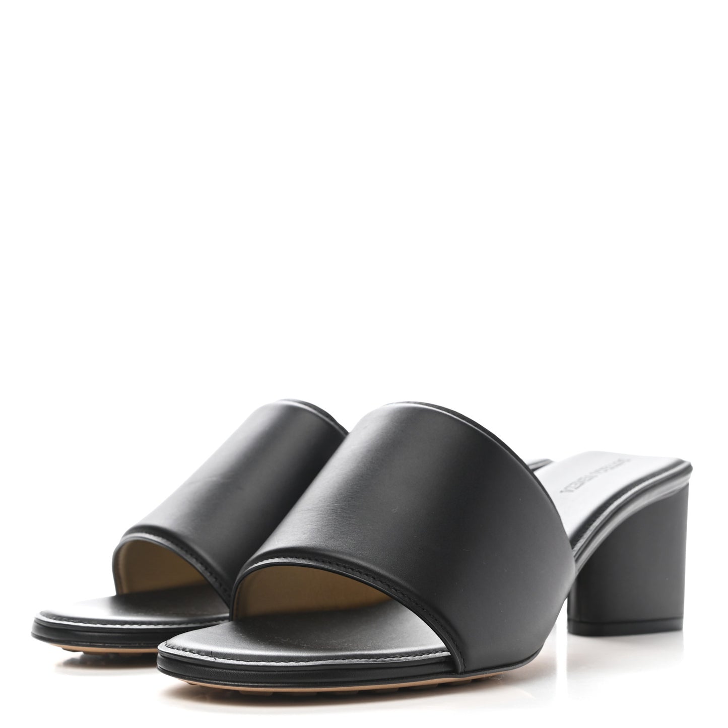 Vienna Calfskin The Band Mule Sandals 41 Black