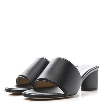 Bottega Veneta Vienna Calfskin The Band Mule Sandals 41 Black 3 of 7