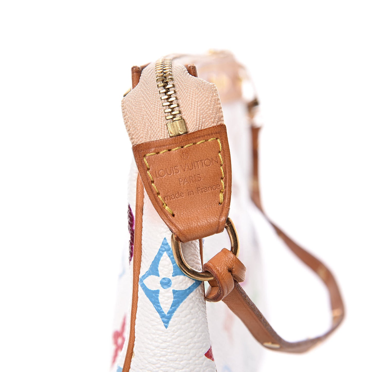 Monogram Multicolor Pochette Accessories White