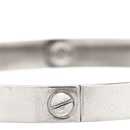 Cartier 18K White Gold LOVE Bracelet 21 4 of 7