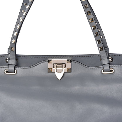Valentino Garavani Vitello Medium Rockstud Tote Stone 18 of 18