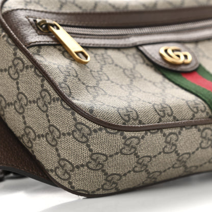 Gucci Soft GG Supreme Monogram Medium Ophidia Belt Bag Dark Brown 9 of 12