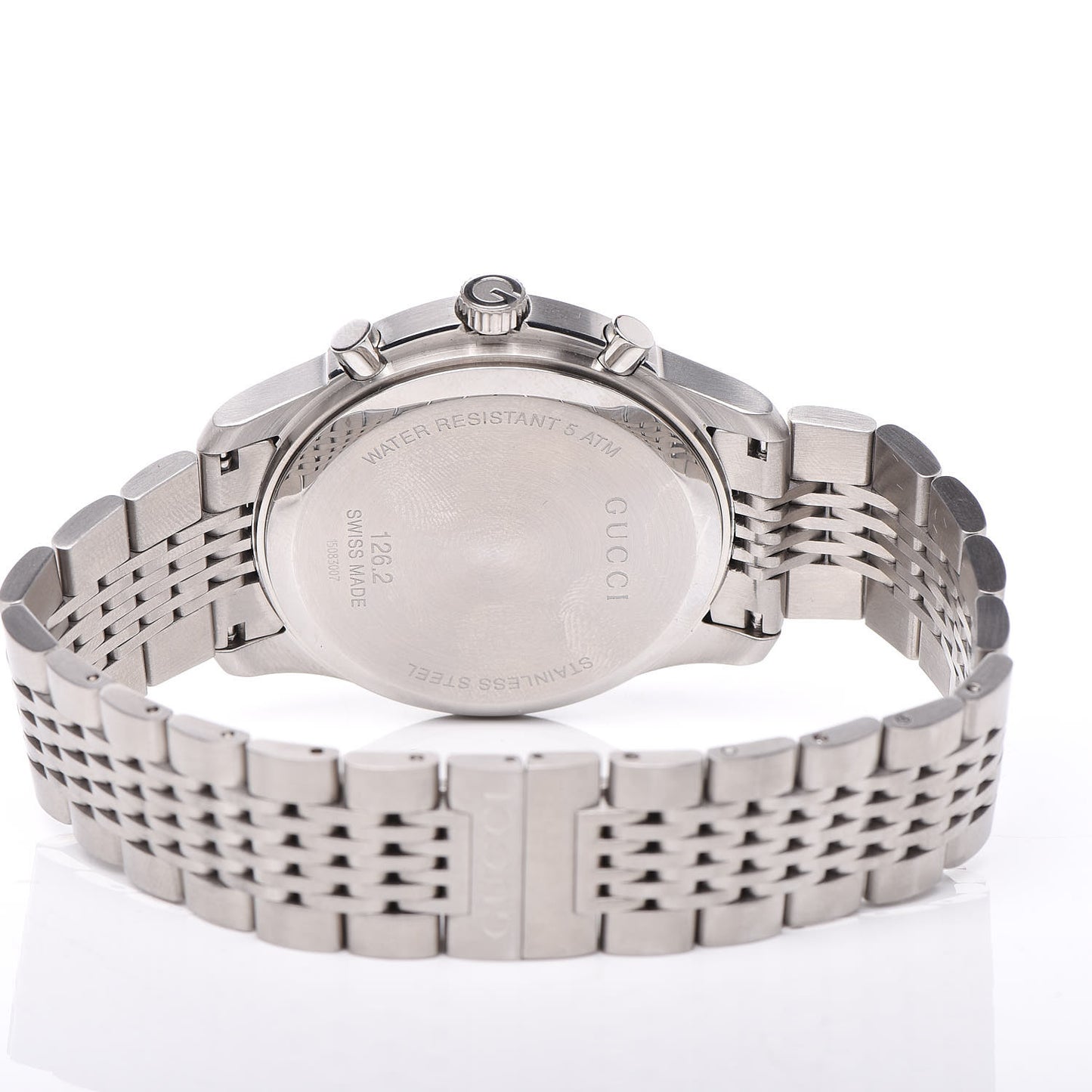 Stainless Steel 46mm G-Timeless Chronograph Quartz Watch Black