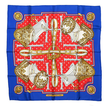 Hermes Silk Selles A Housse Scarf 90 1 of 5