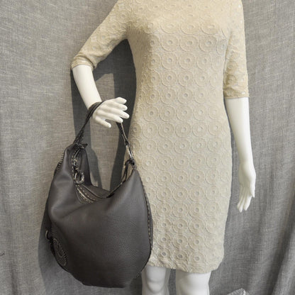 Fendi Calfskin Romano Selleria Biga Hobo Dark Brown 4 of 10