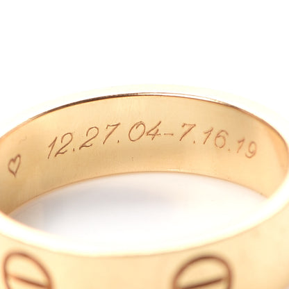 Cartier 18K Yellow Gold 5.5mm LOVE Ring 56 7.5 5 of 8