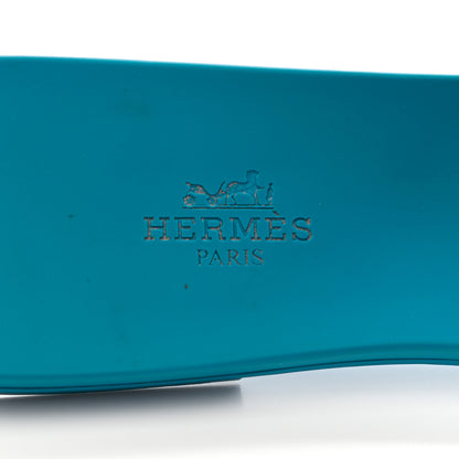 Hermes Rubber Aloha Sandals 39 Bleu Vif 6 of 10