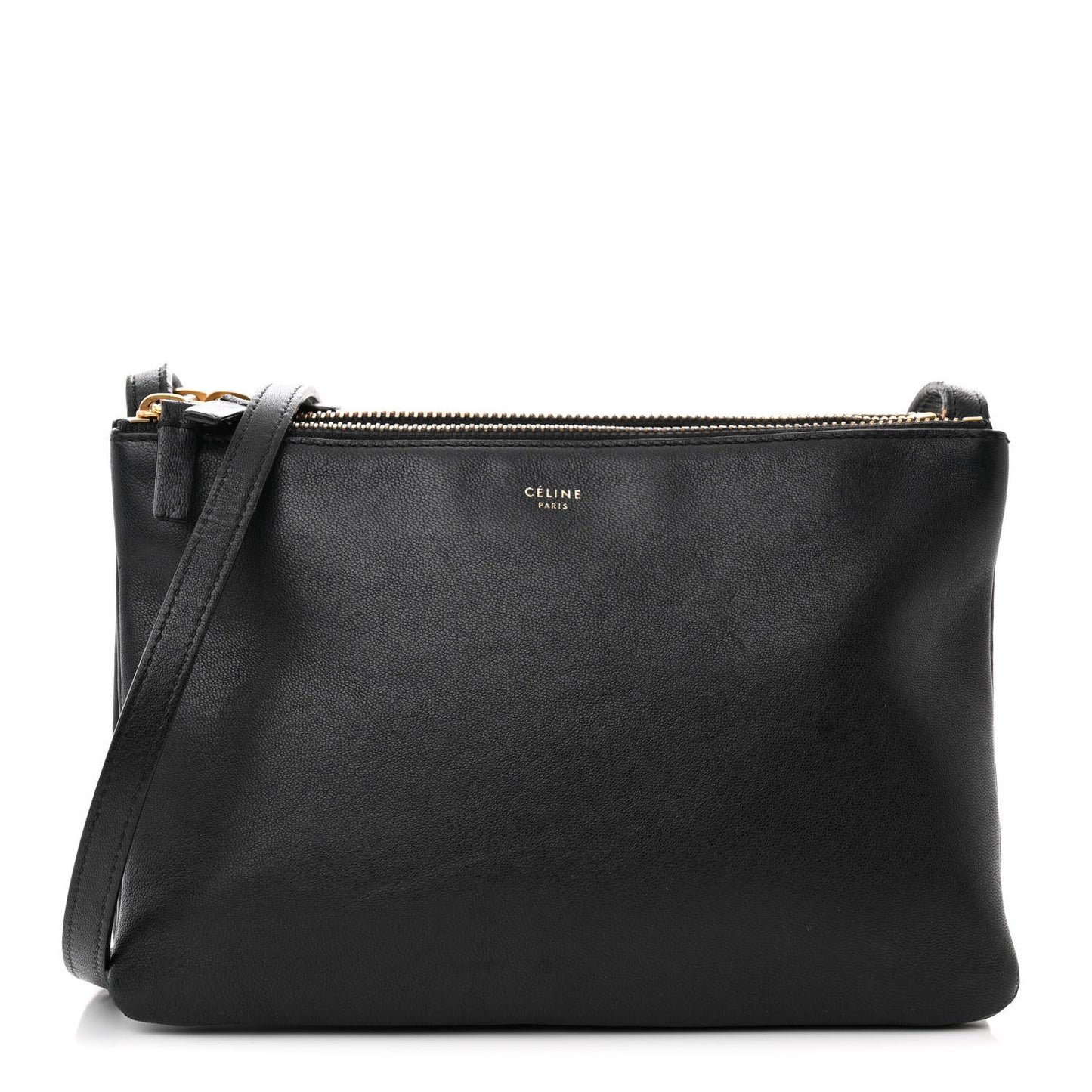 Lambskin Small Trio Crossbody Bag Black