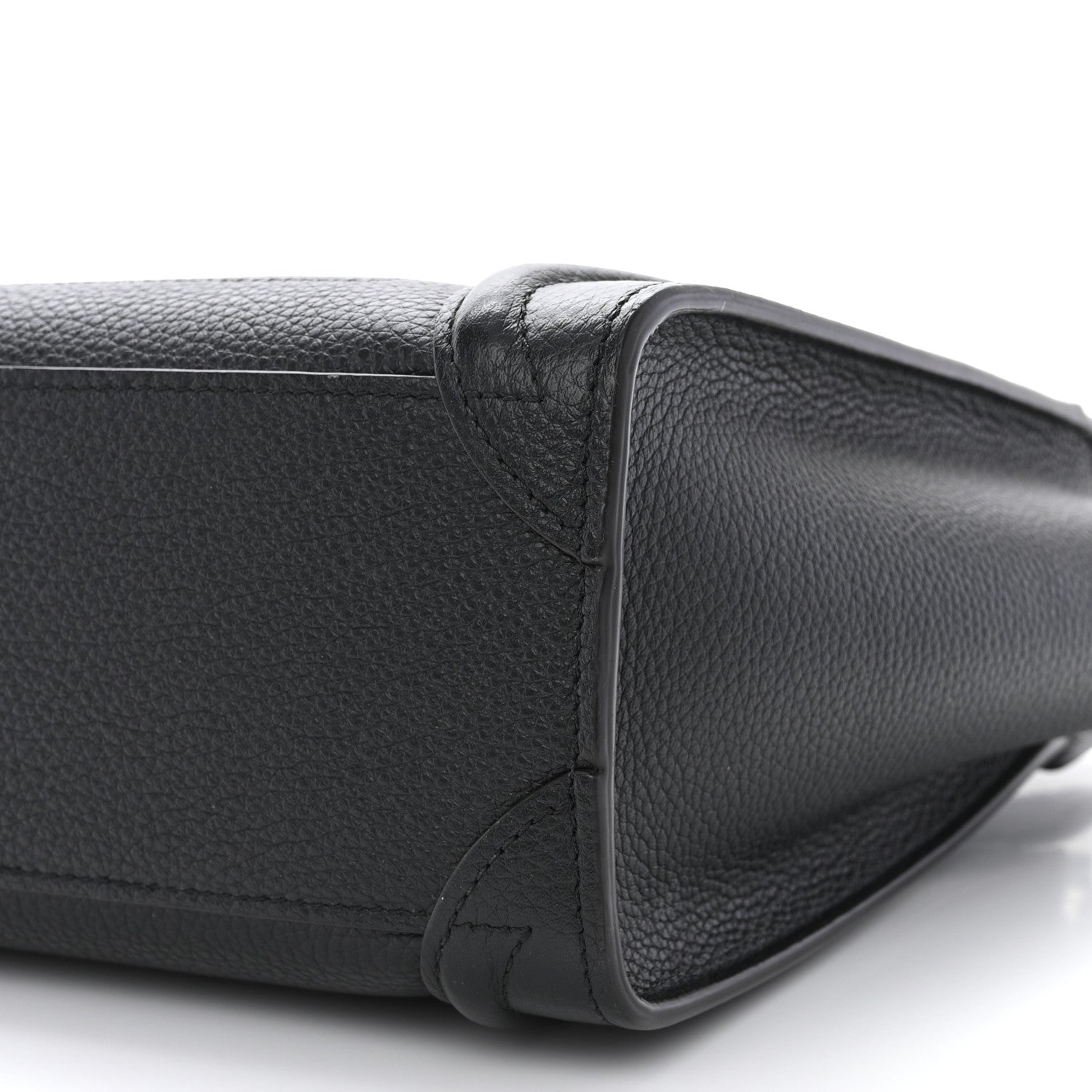 Celine Drummed Calfskin Nano Luggage Black 10 of 10