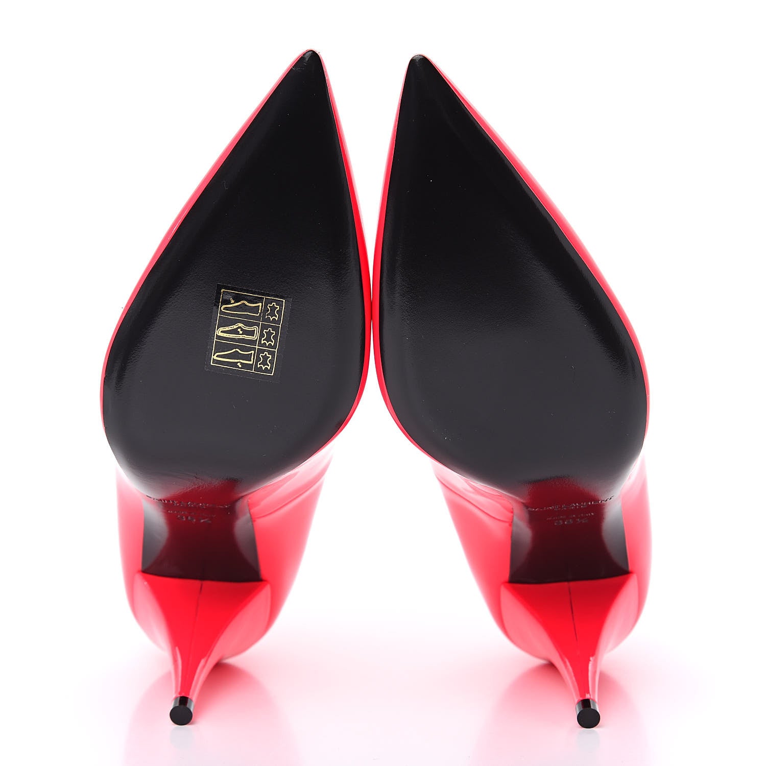 Saint Laurent Patent Calfskin Kiki 85 Pumps 36.5 Fuxia Fluo 5 of 9