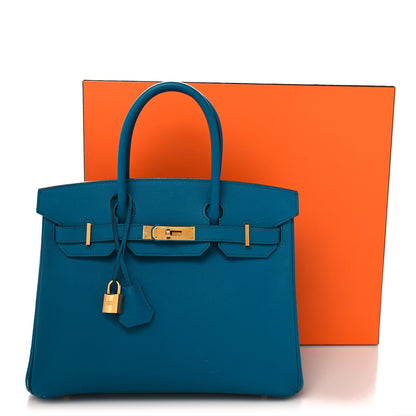 Hermes Epsom Birkin 30 Bleu Izmir 18 of 18