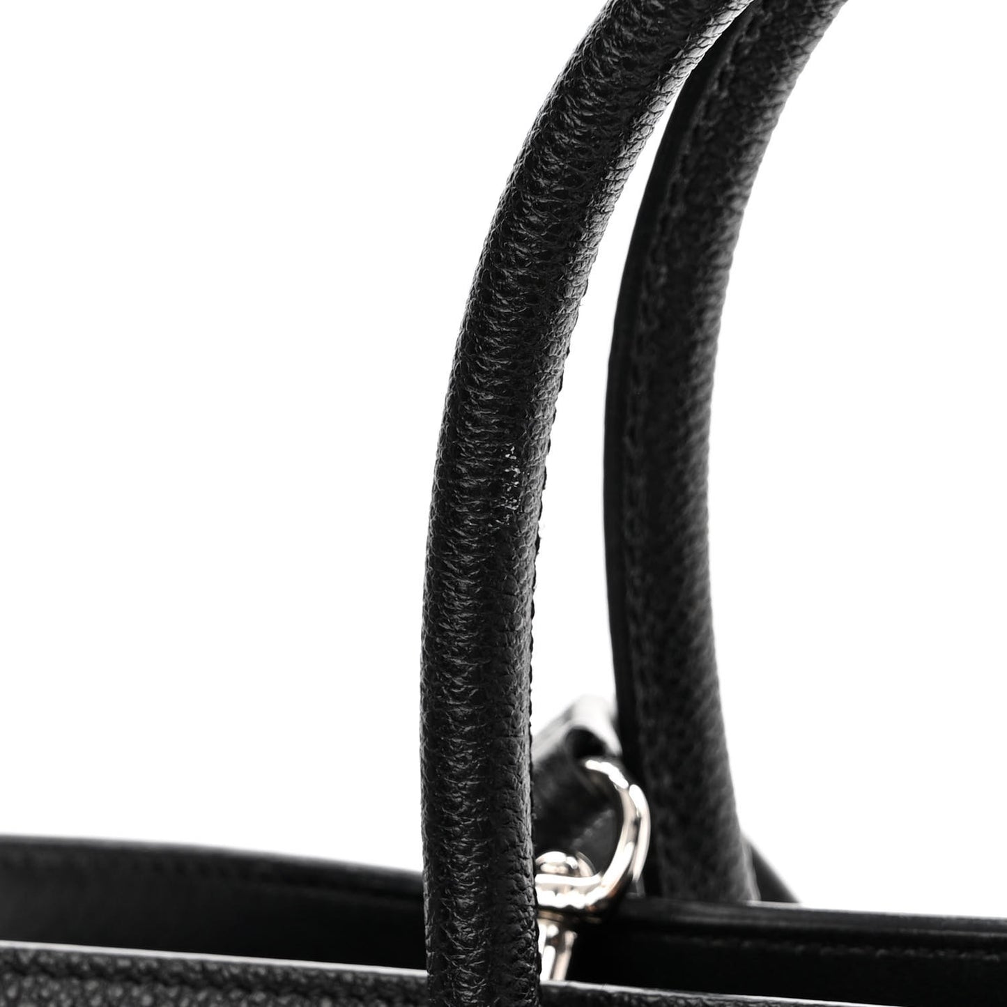 Grained Calfskin Baby Sac De Jour Black
