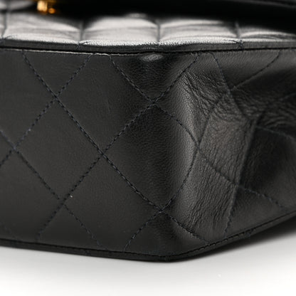 Chanel Lambskin Quilted Mini Square Flap Bag Black 10 of 13