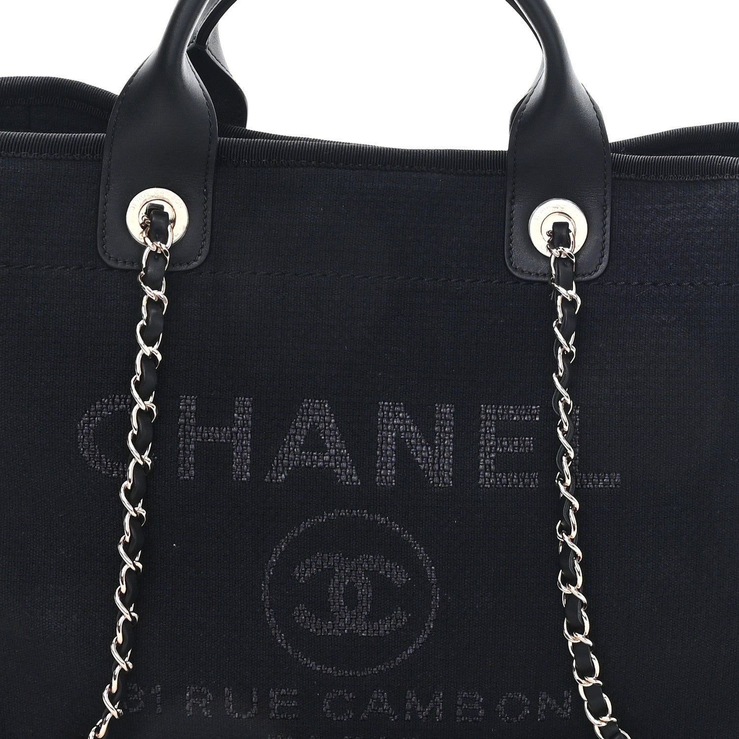 Chanel Mixed Fibers Small Deauville Tote Black 9 of 11