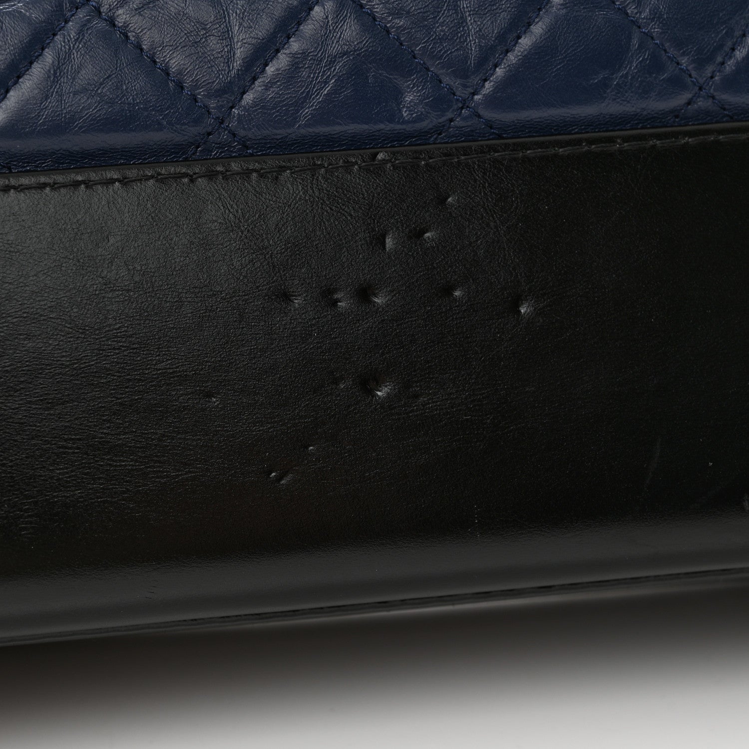 Chanel Aged Calfskin Quilted Large Gabrielle Hobo Navy Black 11 of 11