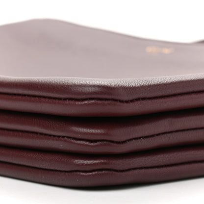 Celine Smooth Lambskin Small Trio Crossbody Bag Burgundy 11 of 12