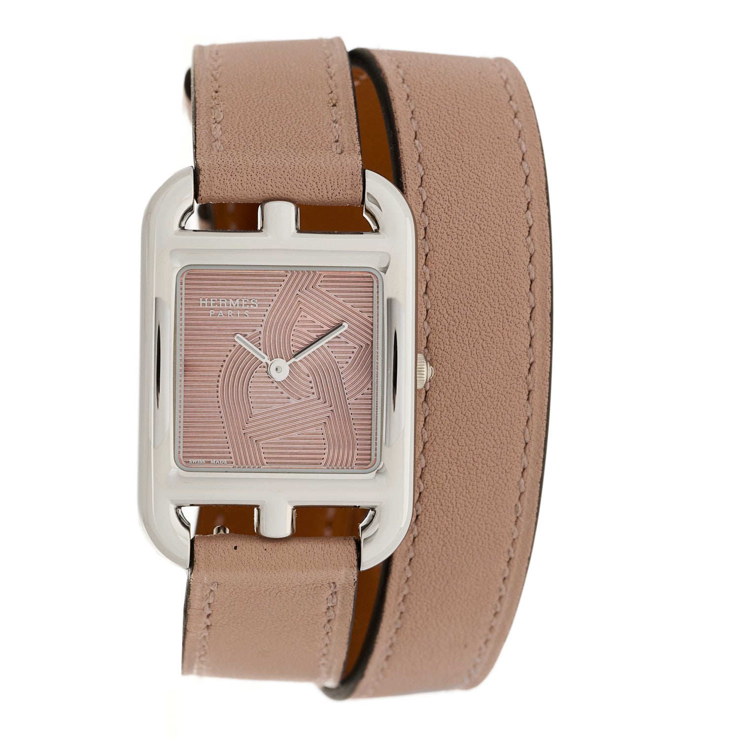 Hermes Stainless Steel Athena 23mm Cape Cod Chaine d’Ancre Double Tour Quartz Watch Glycine 1 of 5