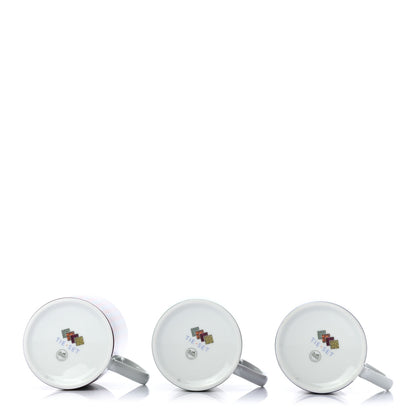 Hermes Porcelain Tie Set Mug Set of 3 4 of 8