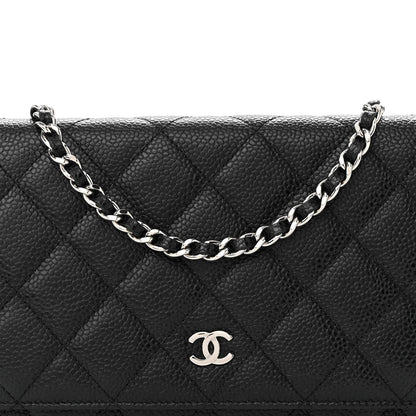 Chanel Caviar Quilted Wallet on Chain WOC Black 8 of 12