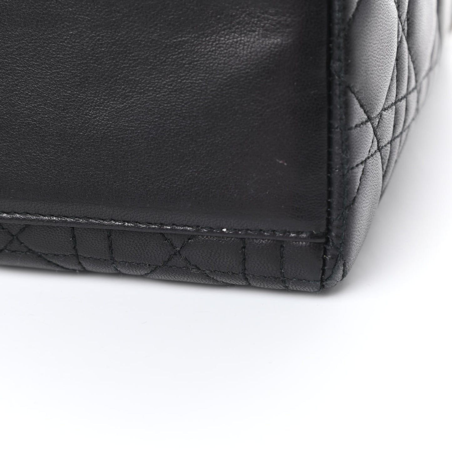 Lambskin Cannage Medium Lady Dior Black