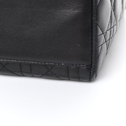 Christian Dior Lambskin Cannage Medium Lady Dior Black 11 of 15