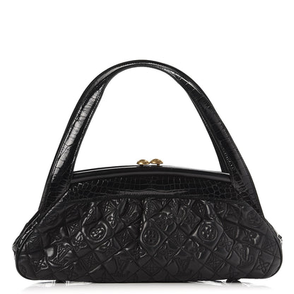 Louis Vuitton Alligator Vienna Sac Fermoir MM Black 1 of 7