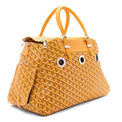 Goyard Goyardine Sac Hulot Pet Carrier PM Yellow 2 of 9