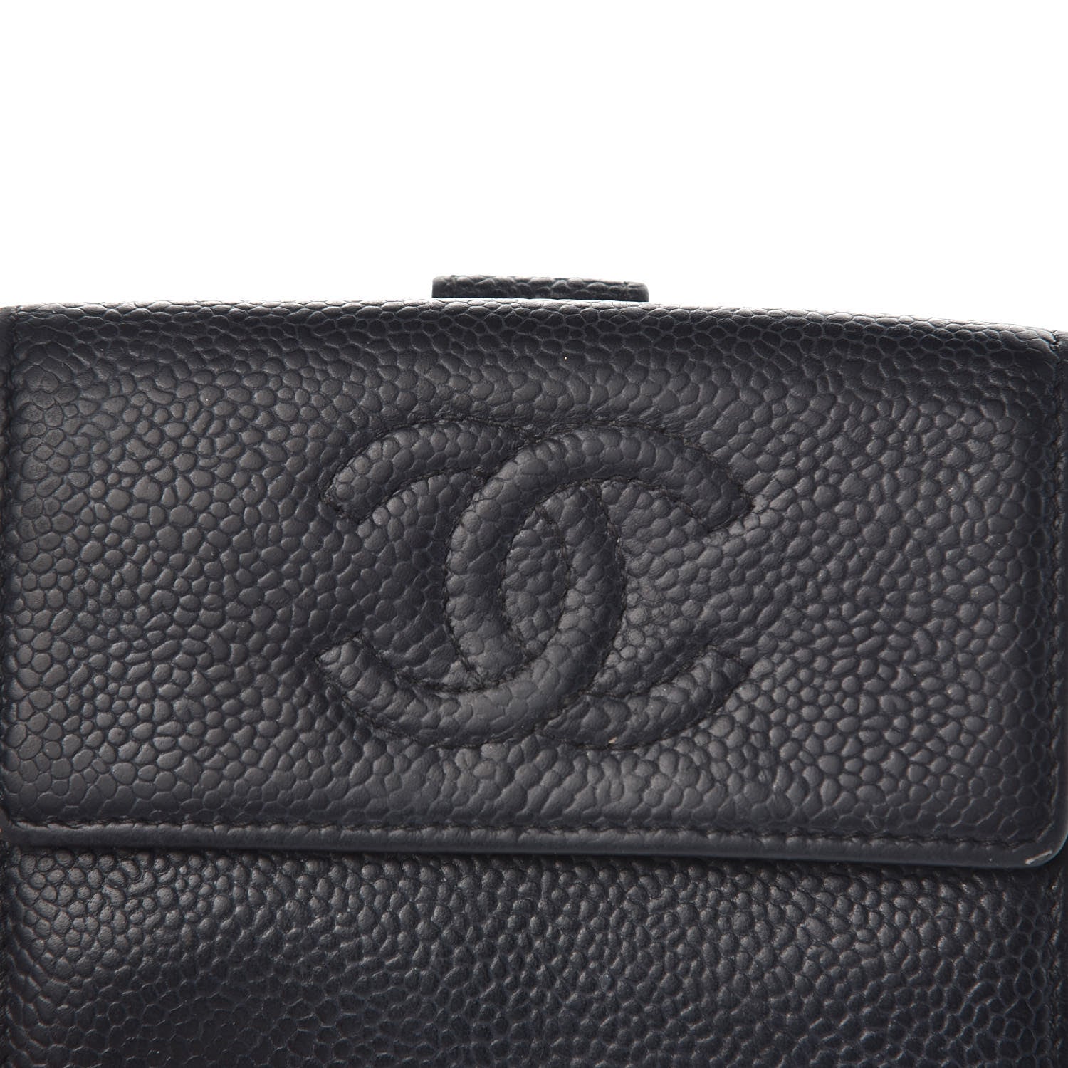 Chanel Caviar Timeless CC Compact French Wallet Black 8 of 14