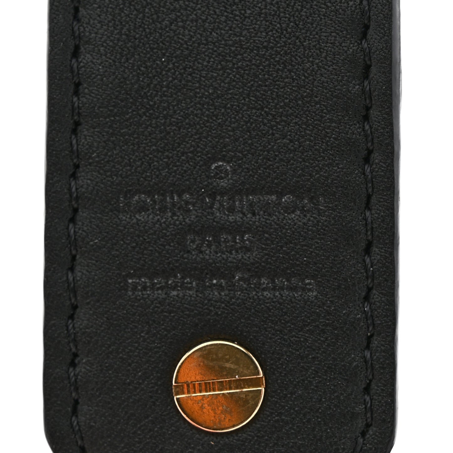 Reverse Monogram Bandouliere Shoulder Strap XL Black