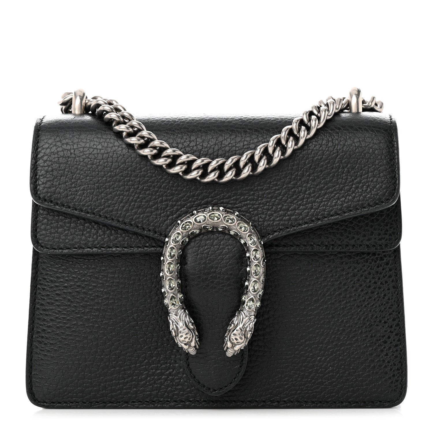 Gucci Calfskin Mini Dionysus Shoulder Bag Black 1 of 11