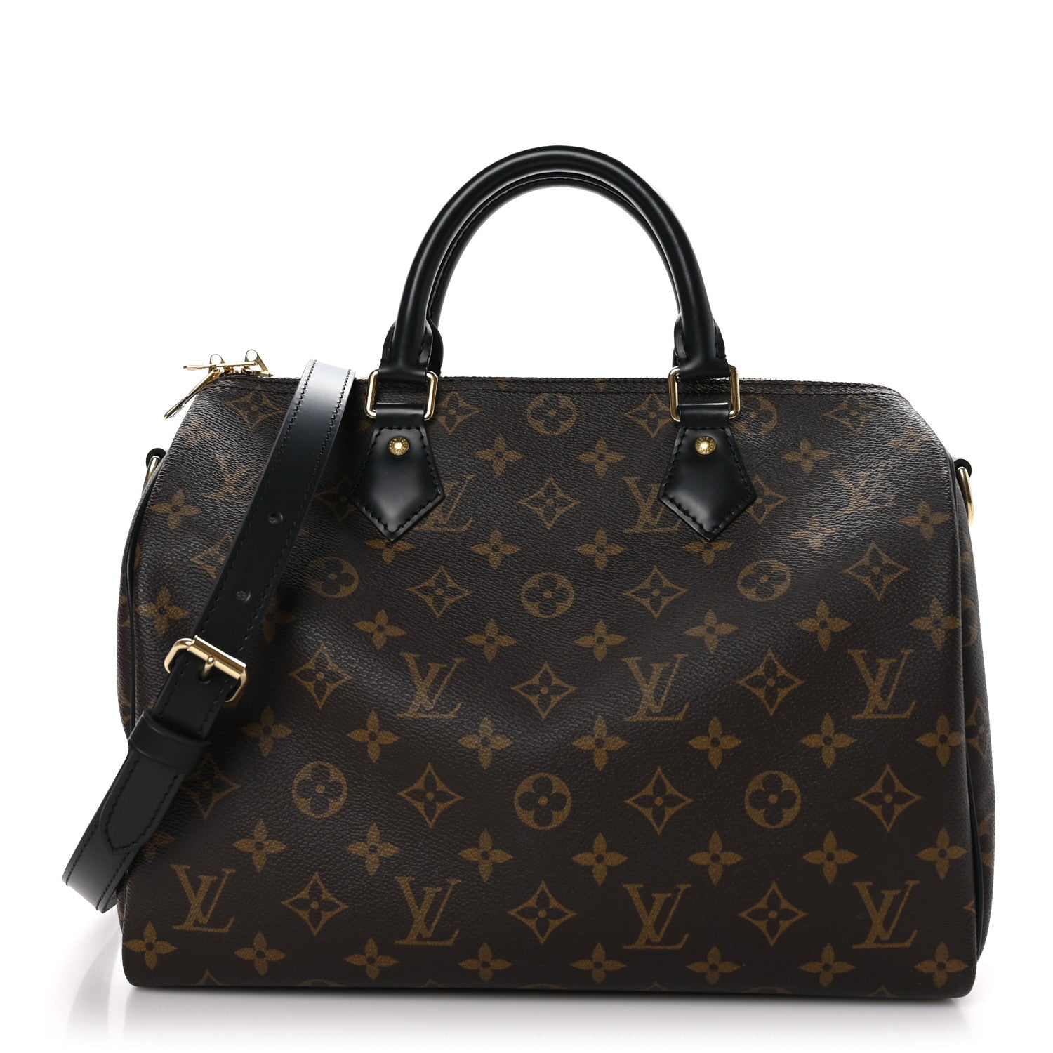 Louis Vuitton Monogram My World Tour Speedy Bandouliere 30 Black 1 of 13