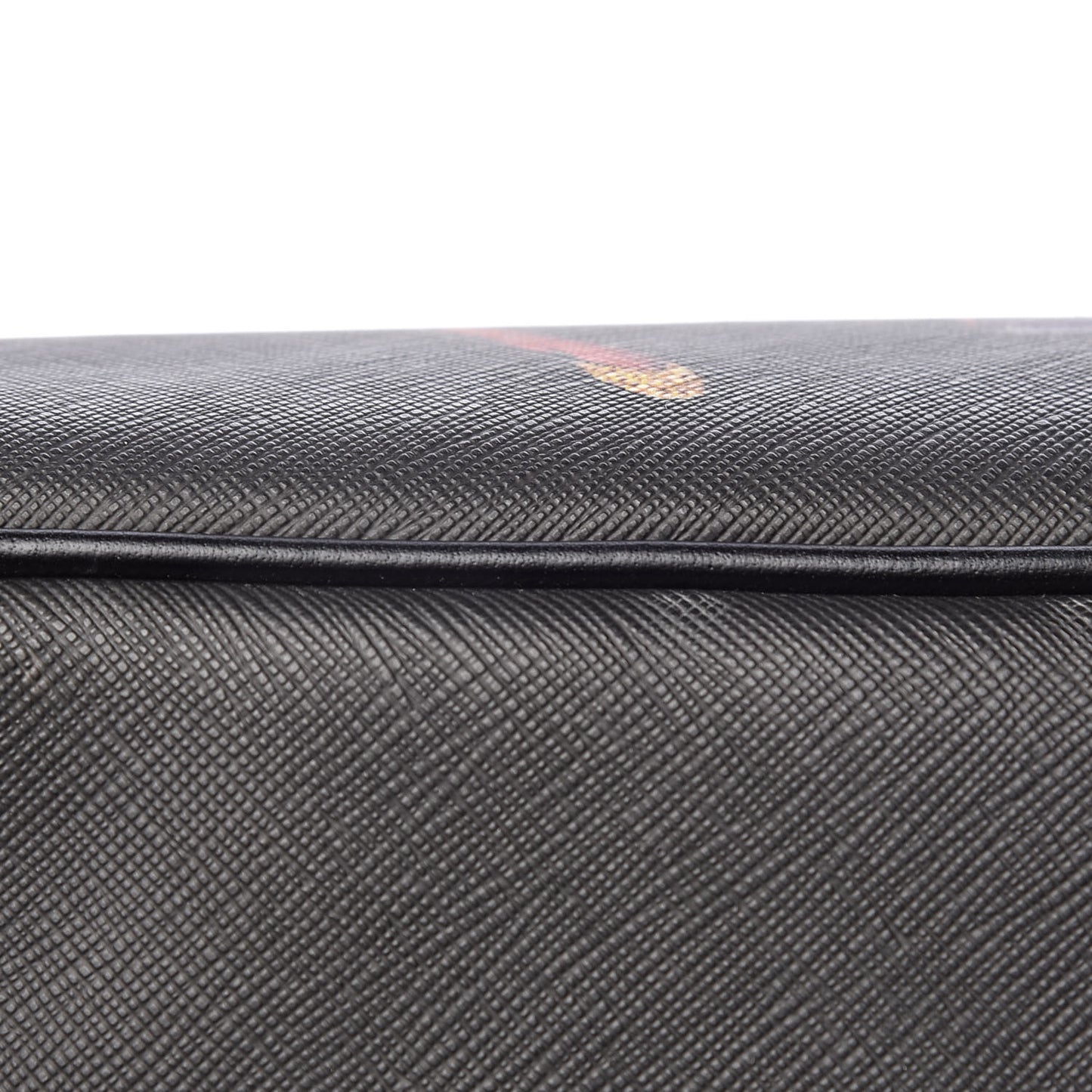 Textured Coated Canvas Bambi Print Large Antigona Tote Black