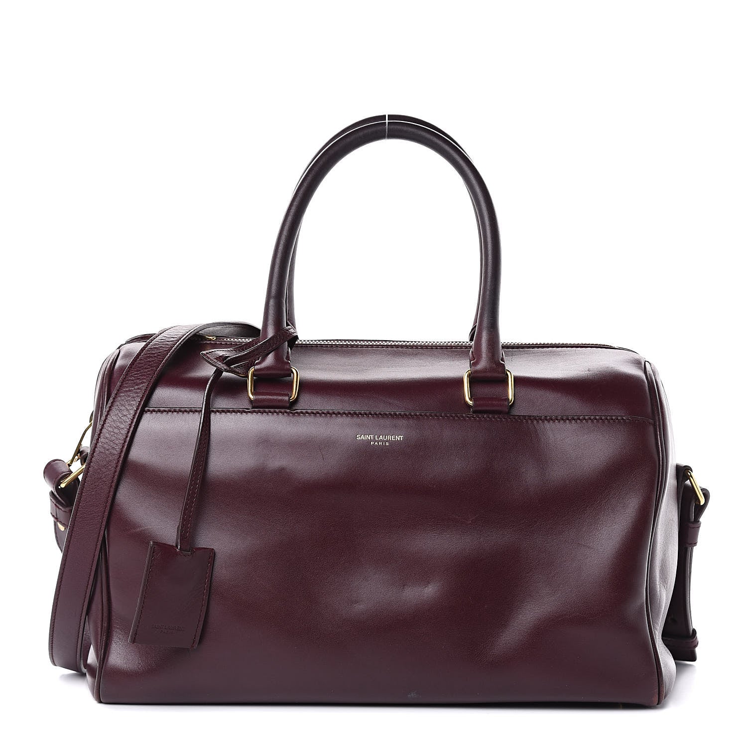 Saint Laurent Calfskin Classic Duffle 6 Amarena 1 of 20