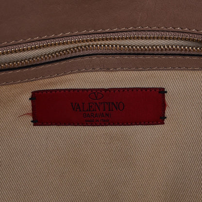 Valentino Garavani Calfskin Rockstud New Dome Bucket Tote Poudre 7 of 9